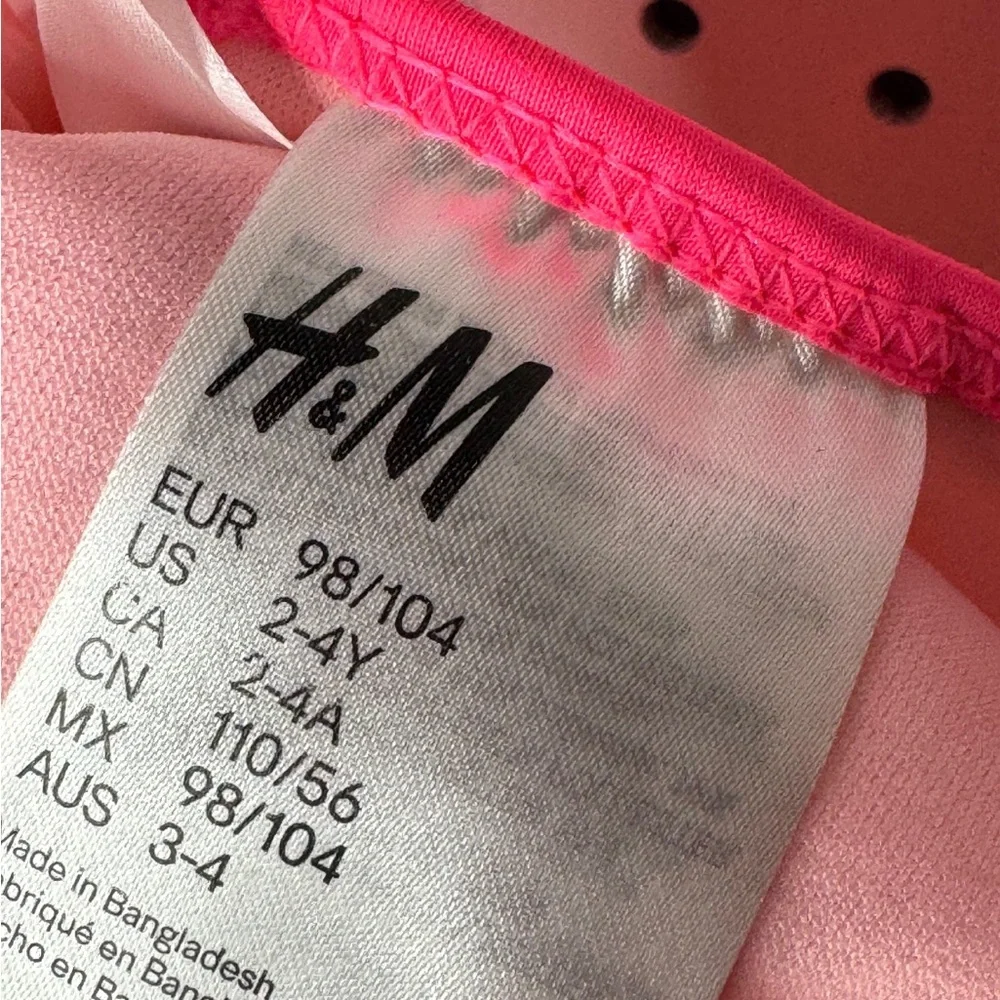 H&M Colorful Polka Dot Kids Swimsuit. Great Condition. Size 2/4 Years